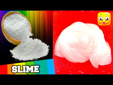 How To Make Slime With Glue And Water And Salt Only Without Borax Liquid Starch Diy Clear Jelly