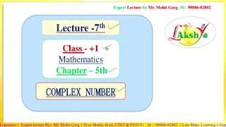 #+1#L-7#Argand Diagram#Argument#Algorithm#Relation between Rectangular & Polar Coordinates#Theory#