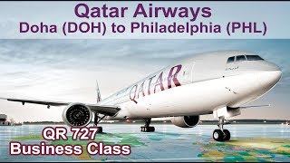 Qatar Airways  - A350-900 - Doha (DOH) to Philadelphia (PHL) - Business Class