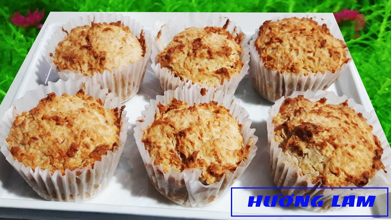 Cách làm Bánh Dừa Nướng đơn giản, thơm béo vị sữa dừa - Huong Lam