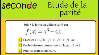 Seconde- Etude de parité- Etude de la parité de  f(x)=x^3-4x et du signe