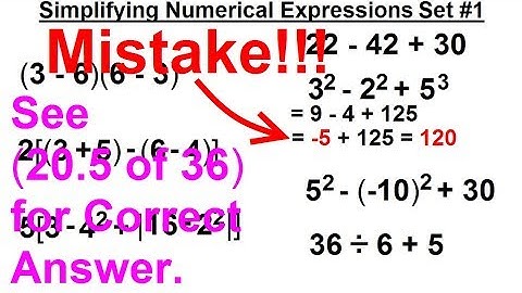 Algebra - Ch. 0.6: Basic Concepts (20 of 36) Simplifying an Algebraic Expression (Mistake!!!)