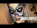 Skullerfly ( Skull Butterfly ) makeup face paint tutorial