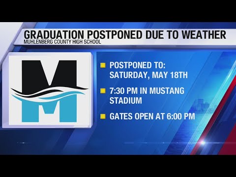 Muhlenberg County High School officials announced that graduation has been postponed until this Saturday at Mustang Stadium.Stay informed about news in the Evansville, Owensboro, Henderson area, including weather, sports, and entertainment! Follow Eyewitness News 25/7 on our website and social channels:https://www.tristatehomepage.com/
https://www.youtube.com/user/EyewitnessNewsWEHTWTVW/?sub_confirmation=1
https://www.facebook.com/eyewitnessnewslocal
https://twitter.com/WEHTWTVWlocal Muhlenberg County High School graduation postponed