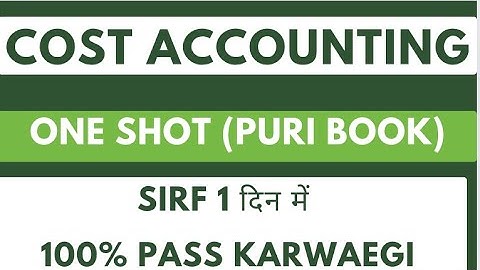 Cost Accounting one shot | Bcoc 138 one shot | cost Accounting important questions for bcom ,bba