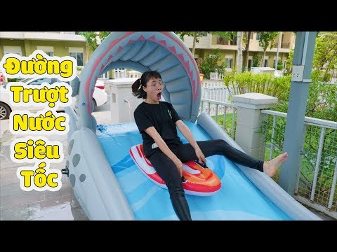 Video Đập Tan Cơn Nóng Mùa Hè Với Đường Trượt Nước Mini Cực... - youtube