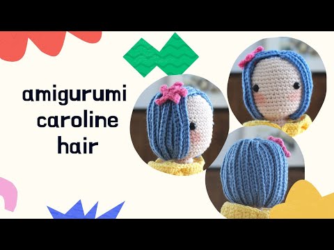 Amigurumi Crochet Doll Hair for Doll Coraline Tutorial and Pattern