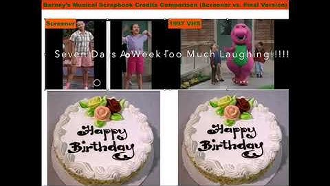 Barney’s Musical Scrapbook Credits Comparison (Screener vs. Final Version) (By: S3 E8)