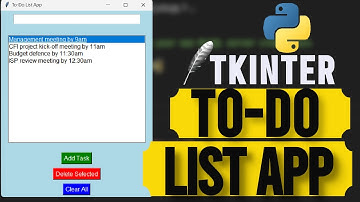 Build a To-Do List App with Tkinter in Python