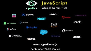 JavaScript Global Summit 22 | Promo | September 27-28