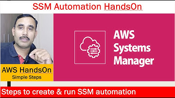 AWS Systems Manager - How to run automation using SSM