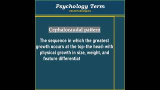 #Cephalocaudal #pattern #education #psychology #psychologyfacts #school