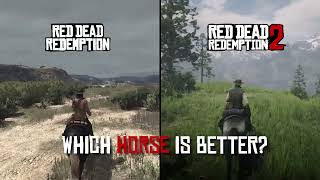 Red Dead Redemption 1 vs 2 | Horse Comparison