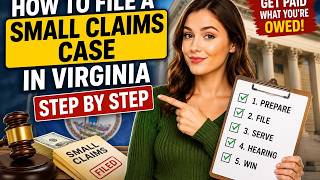How to file a small claims case in Virginia step by step