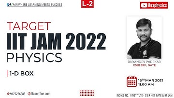 L02 - TARGET IIT JAM 2022 || PHYSICS || 1-D Box