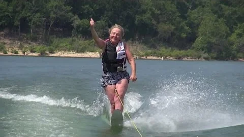 Watch Daredevil 90-Year-Old Great-Grandma Water Ski With No Hands