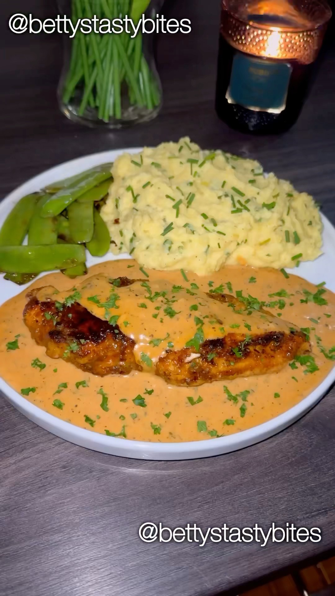 Knoblauch Hähnchen mit cremigem Kartoffelbrei 🤍 - YouTube