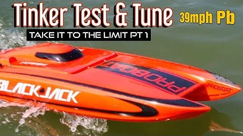 Pushing Stock Dynamite Motor To Its Limit Blackjack 24 - ZTW Shark ESC -  RC Boat Setup