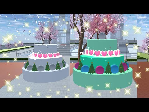 How to make Wedding cake ~ sakura school simulator สอนทำเค้กแต่งงานค่ะ พี่ปอ