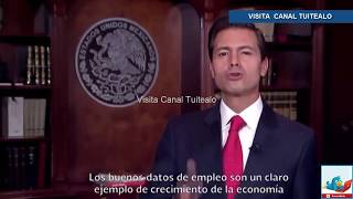 Peña Nieto manda mensaje sobre creación de empleos Video