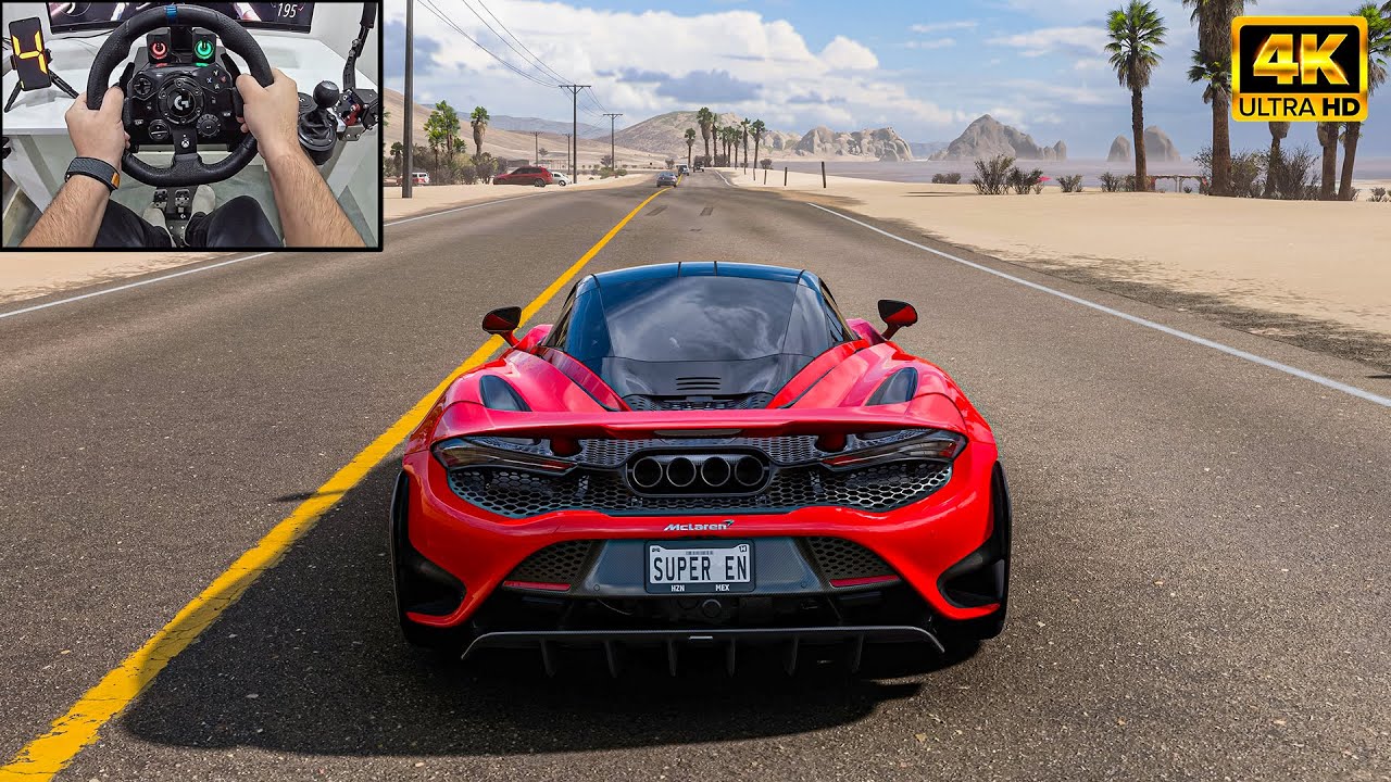 McLaren 765LT | Forza Horizon 5 | Logitech g923 Steering Wheel