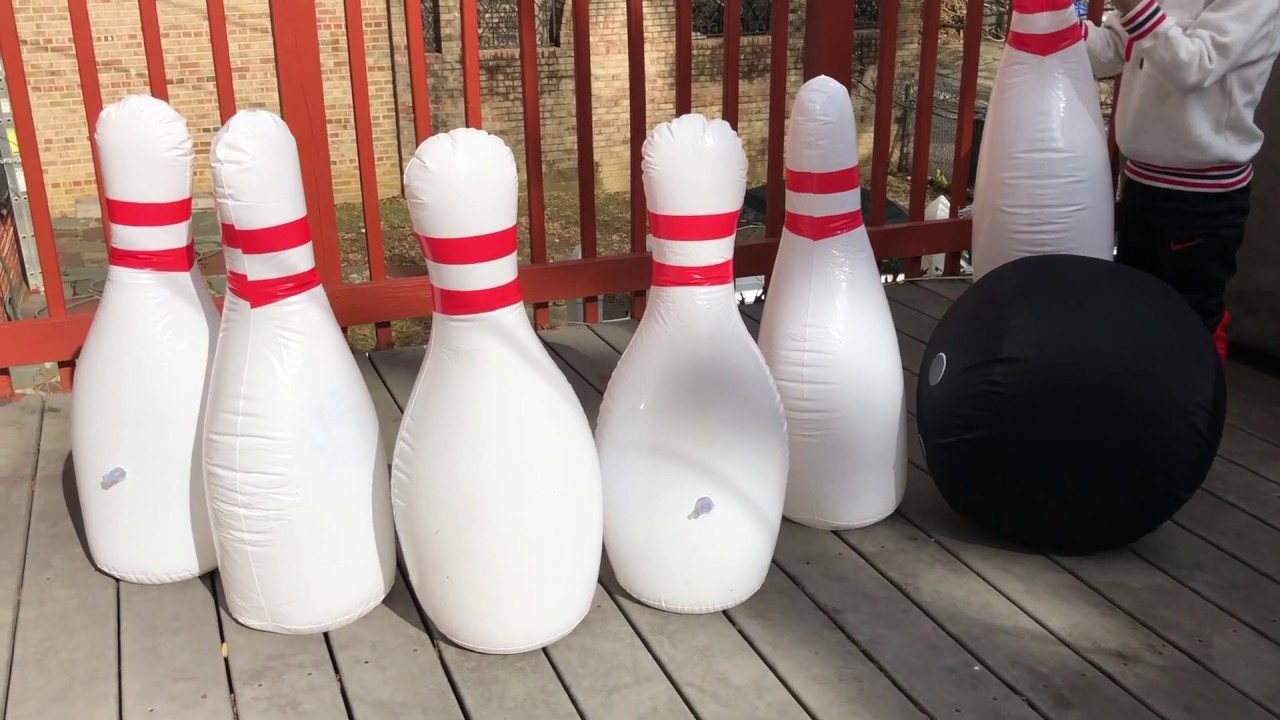 Amin & Omid Pretend Play With Giant Bowling Ball Kids Toys