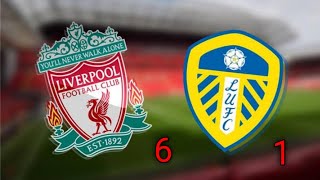 ملخص اهداف ليفربول وليدز يونايتد اليوم 6-1