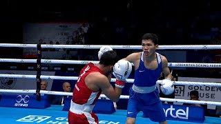 R16 (48KG) MELIKUZIEV SHODIYORJON (UZB) vs TASHKENBAY SANZHAR (KAZ) | IBA World Championships 2023