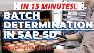 Batch determination in sap sd | Batch management | The SAP Consultant | #SAPSD