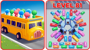 Bus Out Level 81 Game Walkthrough || Bus Out - Bus Jam Puzzle Game
