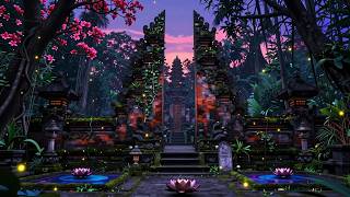 A Bali Temple at Firefly Blue Hour 🌌 Lofi for Sleep & Slow Listening 🎵 painterly ruin drift