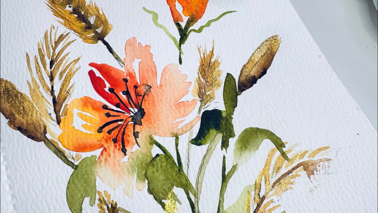 Paint Simple, Stunning Florals | Fun Beginner-Friendly Watercolor Grasses & Bouquet Fillers 🌿✨