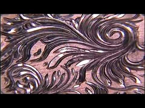 Hand Engraved Bright Cut Scrollwork