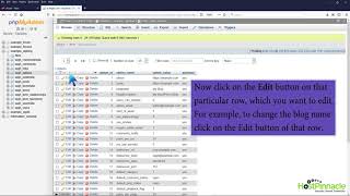 Details How to edit a database table via phpMyAdmin in cPanel with HostPinnacle News