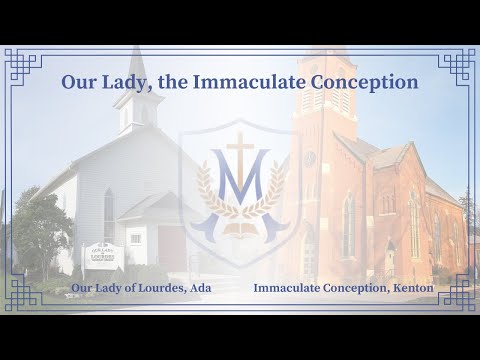 Video image from Our Lady, the Immaculate Conception’s homily