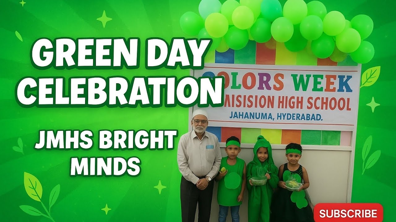 Green Day Celebration 🌿 | Eco-Friendly Fun Activities for Students | JMHS Bright Minds