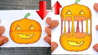 TUTO DESSIN SURPRISE HALLOWEEN CITROUILLE