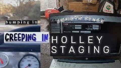 Holley staging settings for a smooth bump in