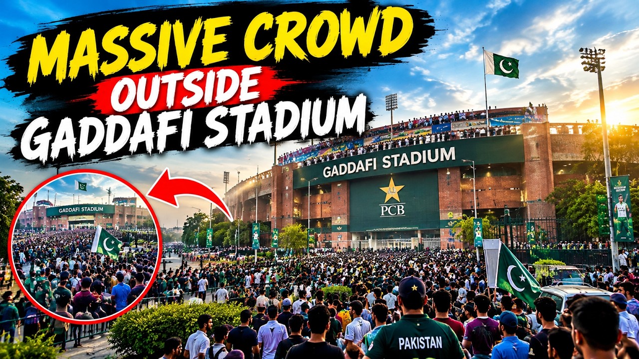 Massive crowd at gaddafi stadium Lahore for opening ceremony | # ...