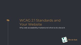 WCAG 2 1 Standards and Your Website