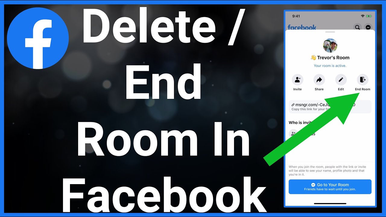 How To Remove or End A Room In Facebook - YouTube