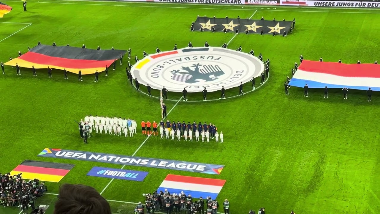 14.10.2024 UEFA Nations League Germany national anthem (Germany vs Netherlands)