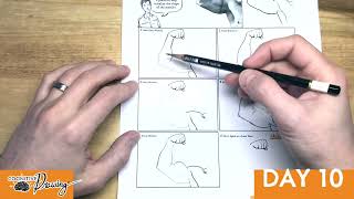 : Day 10 - Drawing a Flexed Arm - Cognitive Drawing MALE (1st Edition)