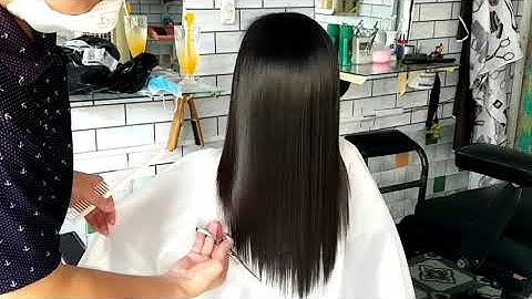 hướng dẫn cắt tóc sao khi duỗi không bị đá ngọn