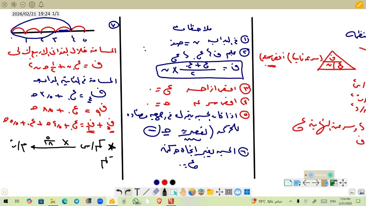 الحركه فى خط مستقيم بعجله منتظمه 2ث