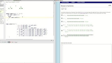 4Clojure Solution to Problem 96 Beauty is Symmetry