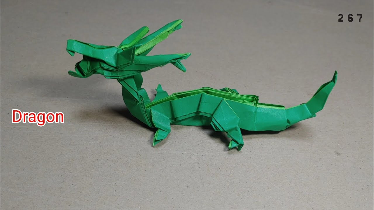 龍 折り紙 折り方 ドラゴン 동양의 용 종이접기 접는 법 origami
