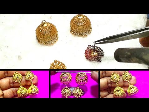 How is Made Gold Jhumka Designs for Women || Earring for Girls/Women ...