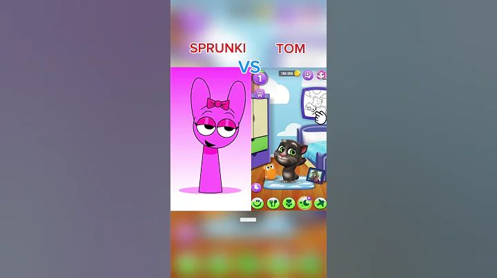 SPRUNKI vs TOM — The Fight Nobody Expected #talkingtom #singer #games #sprunki #cat #shorts