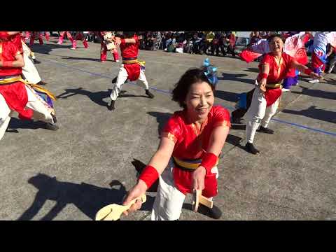 流し総踊り④（聯、さがみ信用金庫 翔舞、ひろはた小町、乱気流、踊りゃん祭）／第14回真鶴よさこい大漁フェスティバル2017